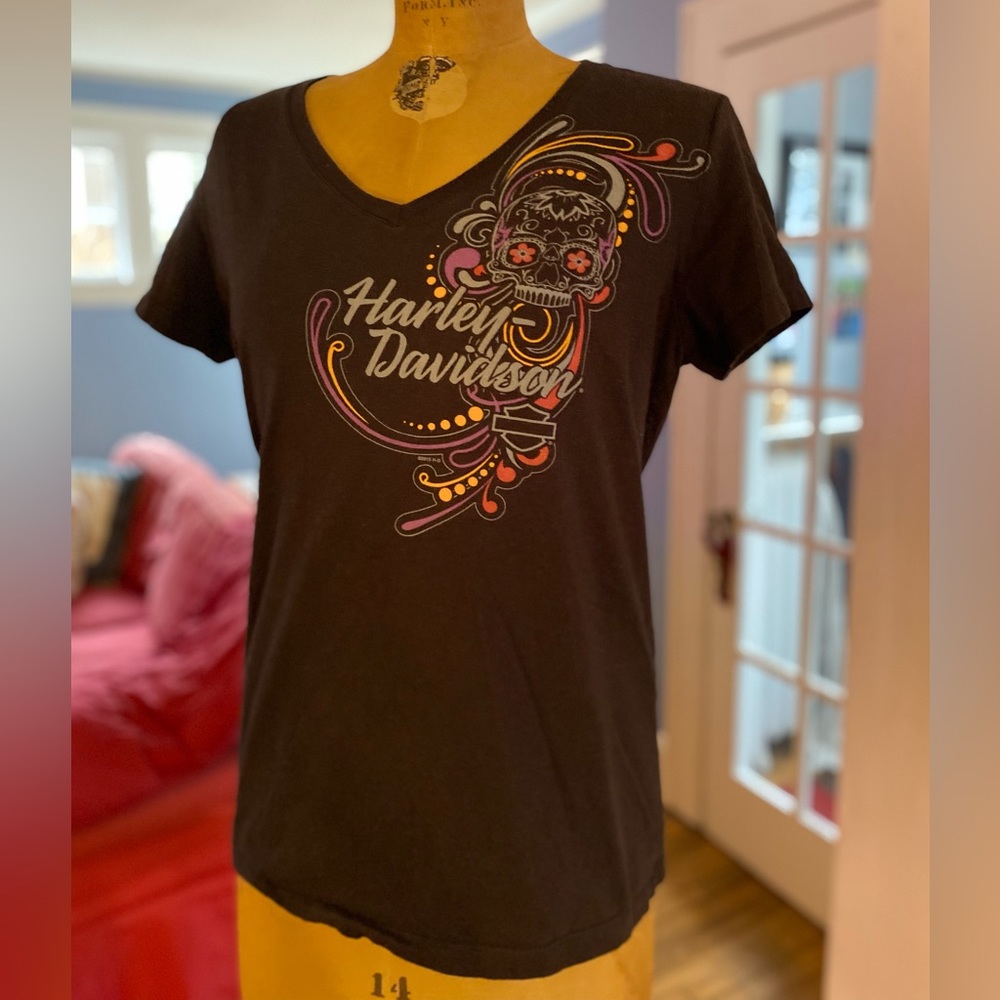 Gorgeous Women’s XL Harley-Davidson - EUC V-neck T-shirt